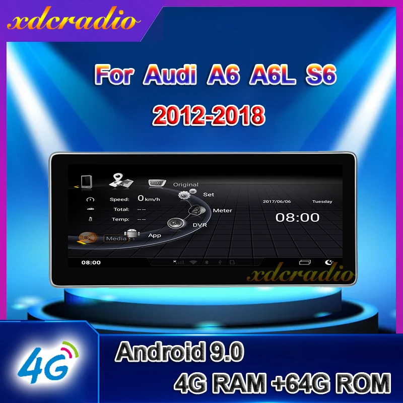 Автомобильный радиоприемник Xdcradio 10 25 дюйма Android 9 0 для Audi A6 A6L S6 автомобильный