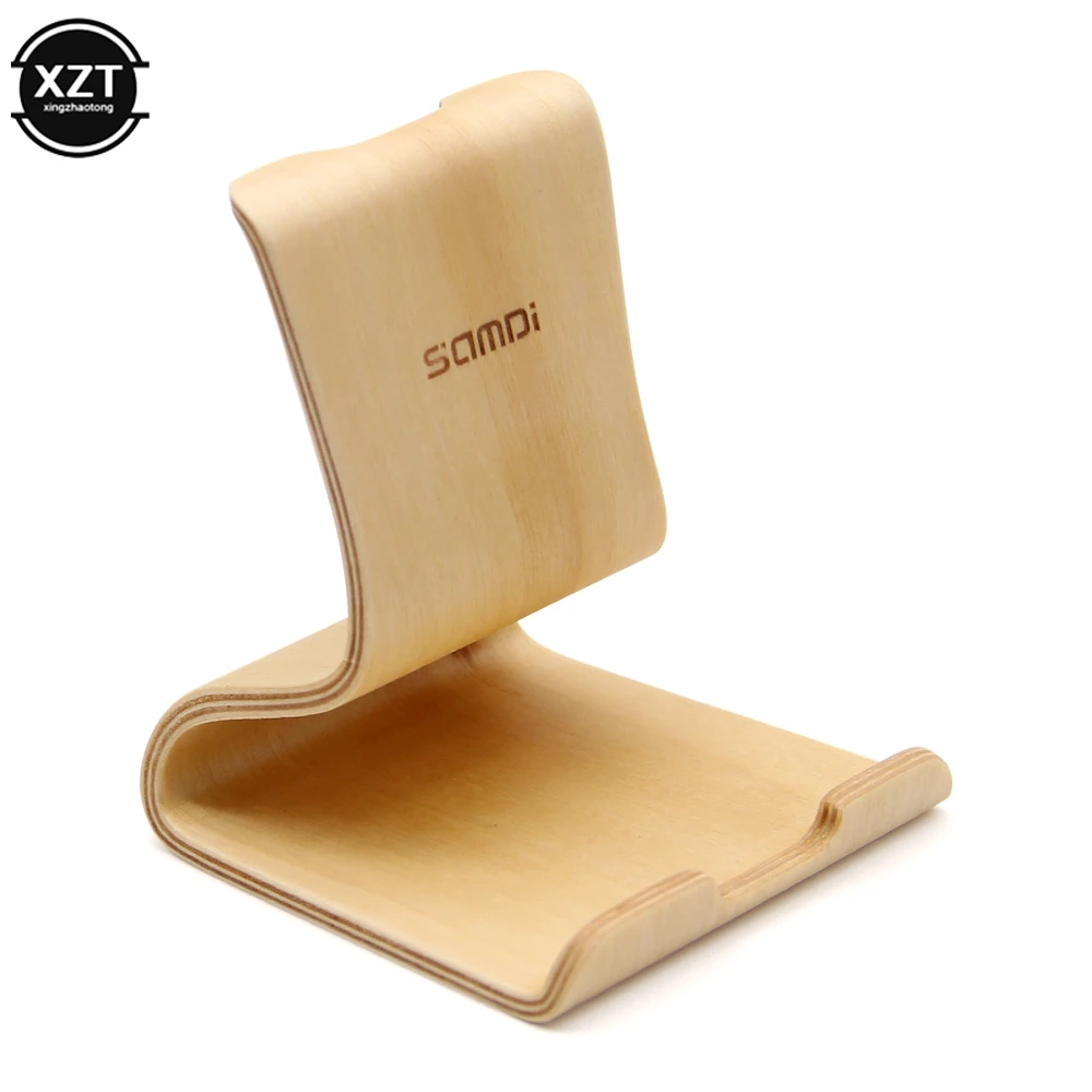 mobile stand for table Desktop Tablet Holder Table Cell Support Desk Universal Mobile Phone Holder Wooden Walnut Birch Stand for iPhone 11 iPad smartphone stand Holders & Stands