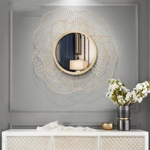 Современный изготовленный из кованого железа настенные, декоративные, для зеркала украшение ремесло настенное украшение дома гостиной 3D стерео фотообои для стен