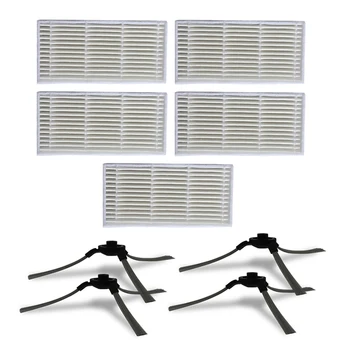 

4Pcs Side Brush+Filter Strainer For Midea VCR03 Vacuum Cleaner Sweeper Parts Can Dust And Debris New