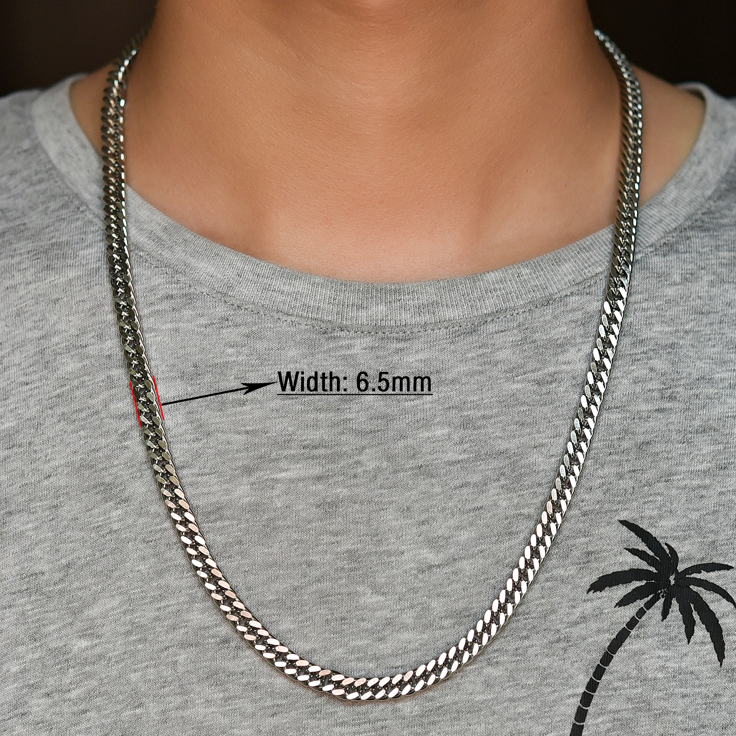 Mens Stainless Steel Necklace Gold and Silver Color Chunky Link Cuban Curb Chain for Punk Hiphop Boy Choker Metal Jewelry for cuban necklaces,silver necklace,stainless steel necklace,fashion necklace,metal necklace,choker necklace