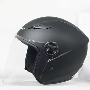 

Open Face 3/4 Motorcycle Helmet Retro Motorbike Helmet Moto Bike Motocross Crash Helmets with for Men Women All Seasons Summer