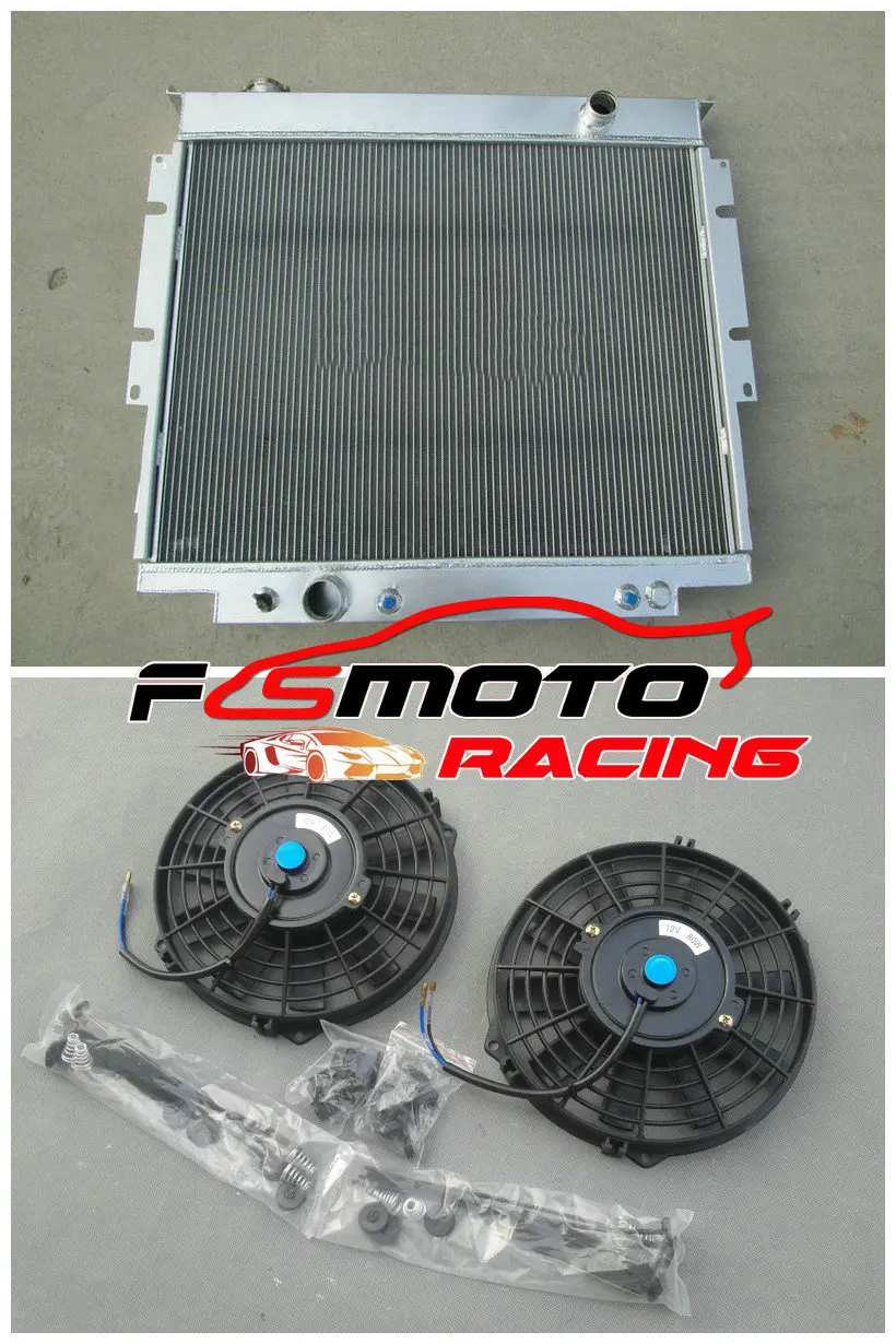 Для Ford F250 F350 F59 F150 F Super Duty V8 дизель 6.9L 7.3L 1983-1994 AT/MT XLT XL XLS 4Row алюминиевый радиатор+ вентилятор