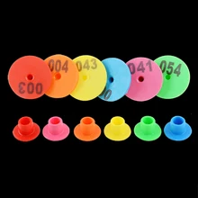 30 шт., овцы, кролики, козы, свиньи, Ушные бирки со словом, лазерная печать, Медная головка, серьги, 6 цветов, ферма, животное, идентификационная карта