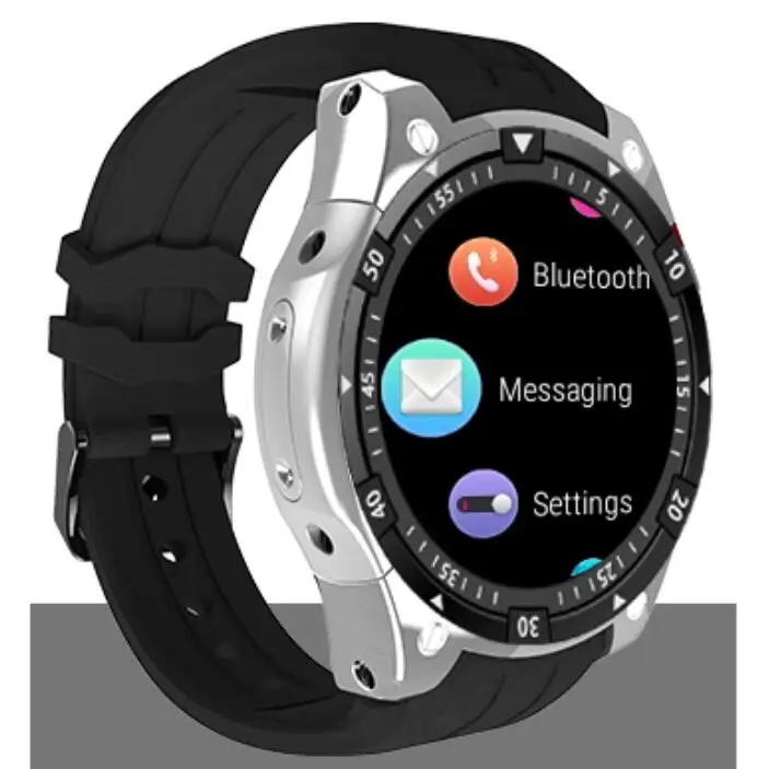 Мужские Смарт-часы YOCUBY 3g с Bluetooth, X100, Android 5,1 OS, пульсометр, SIM, TF карта, Смарт-часы, фитнес-трекер, смарт-телефон, браслет - Цвет: silver