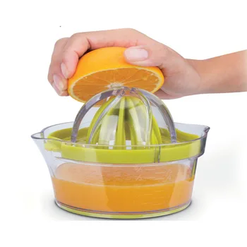 

Citrus Juicer Lemon Orange Juicer Manual Hand Squeezer With Built-In Measuring Cup And Grater WY50603