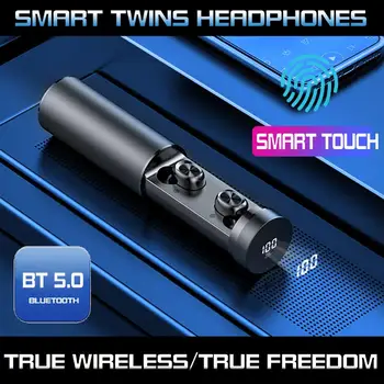 

Smart Headset Twins Wireless Headphones Earphones Earbuds Stereo Sports Touch for Sports Work