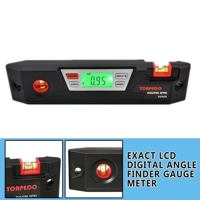  PINTUDY Exact LCD Digital Angle Finder Gauge Meter Protractor Inclinometer Spirit Level Measuring G