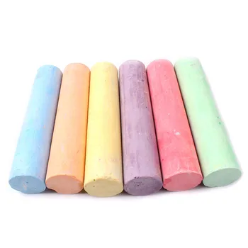 

Children Kids Pavements Sticks Assorted Colours Art Floor Chalks Office School Supplies Accessories tizas escolar