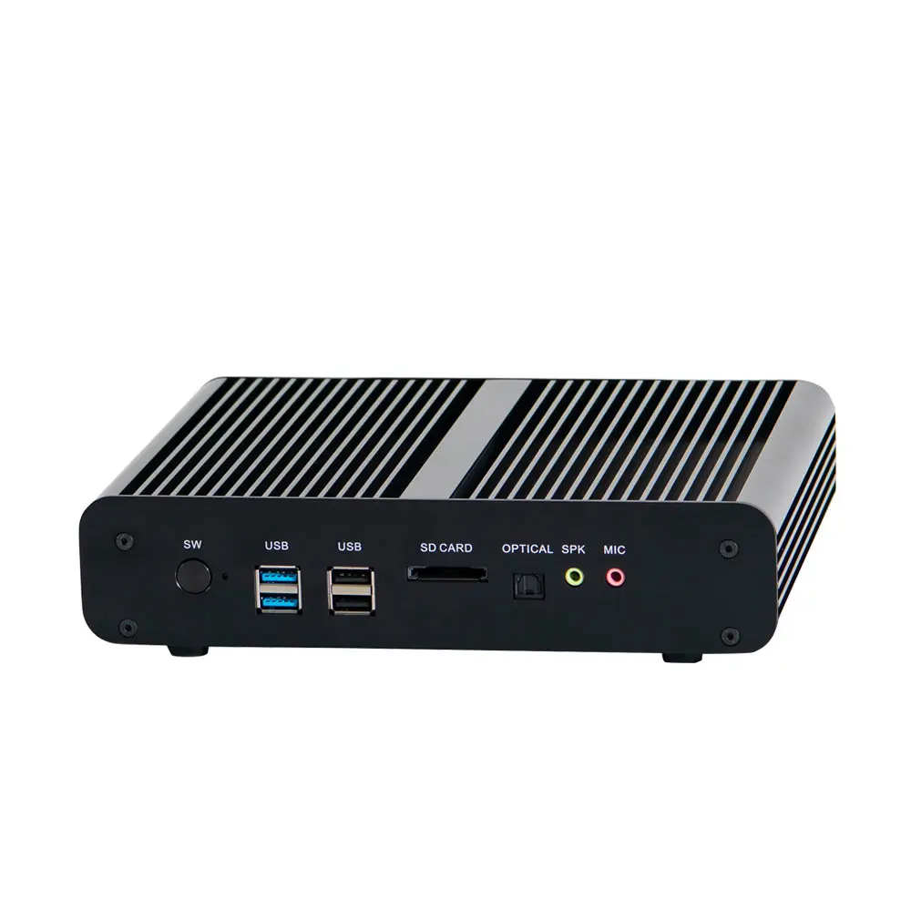 Мини игровой ПК Intel i7 7560U cpu UHD graphics 630 безвентиляторный мини компьютер HDMI, DP, 2 LAN(RJ45), 4USB3. 0, Wi-Fi, Windows 10 Pro