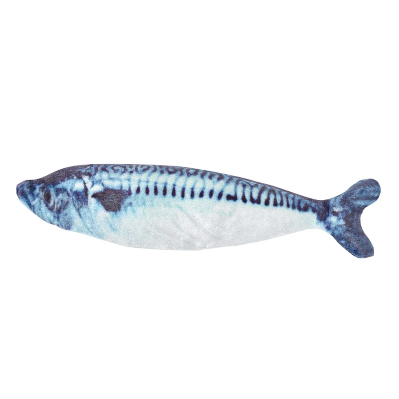 Light Blue Спальная игрушка кошка мята кошачья мята игрушки искусственная плюшевая Рыба для питомца кошка щенок собака игрушки Аквариум Украшение игрушки для домашних животных - Цвет: Light Blue