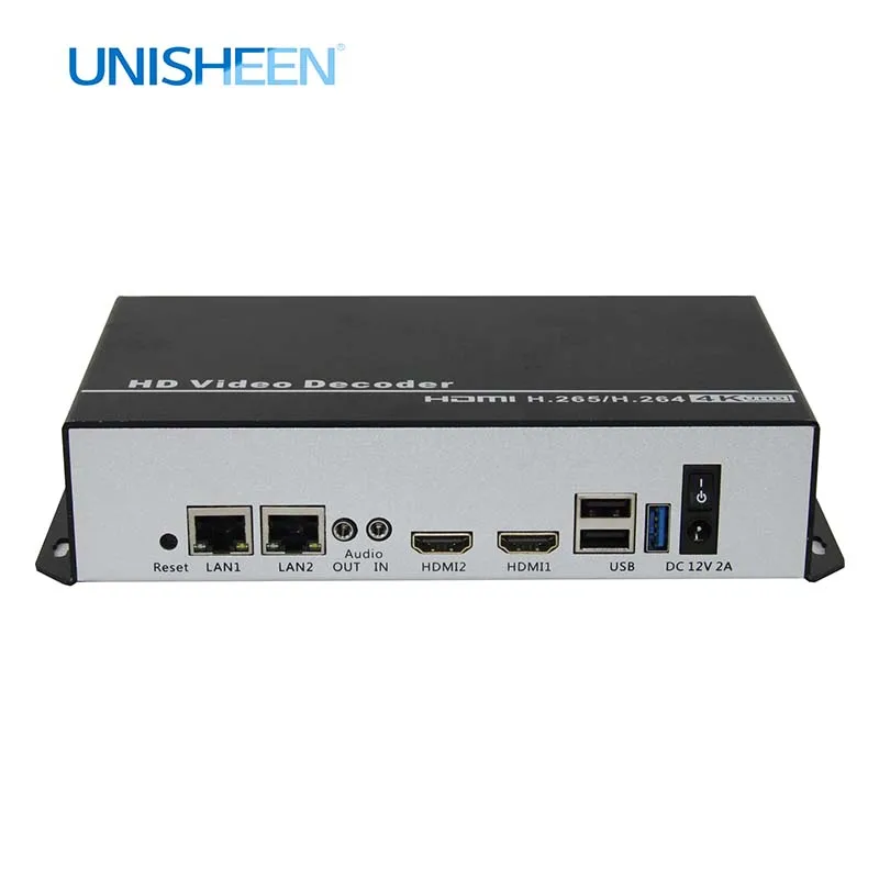 4K60 H.265 H.264 RTSP UDP RTMP низкая лантентность видео декодер HDMI выход Repleace Topbox пк