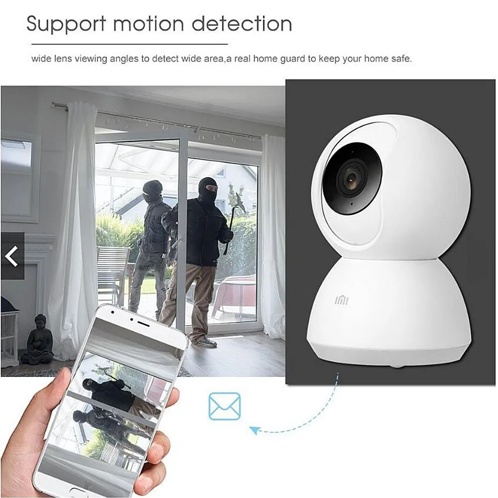 Original Xiaomi Mijia 360 Degree Night Version IP Smart Camera WiFi Voice Baby Monitor Webcam For Mi Home - Global Version wireless cam