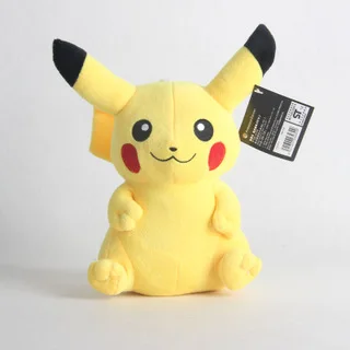 Takara POKEMON Growlithe Mr. Mime Zapdos Jigglypuff плюшевая игрушечная кран-машина кукла подарок для детей - Цвет: pekachu sit 25cm