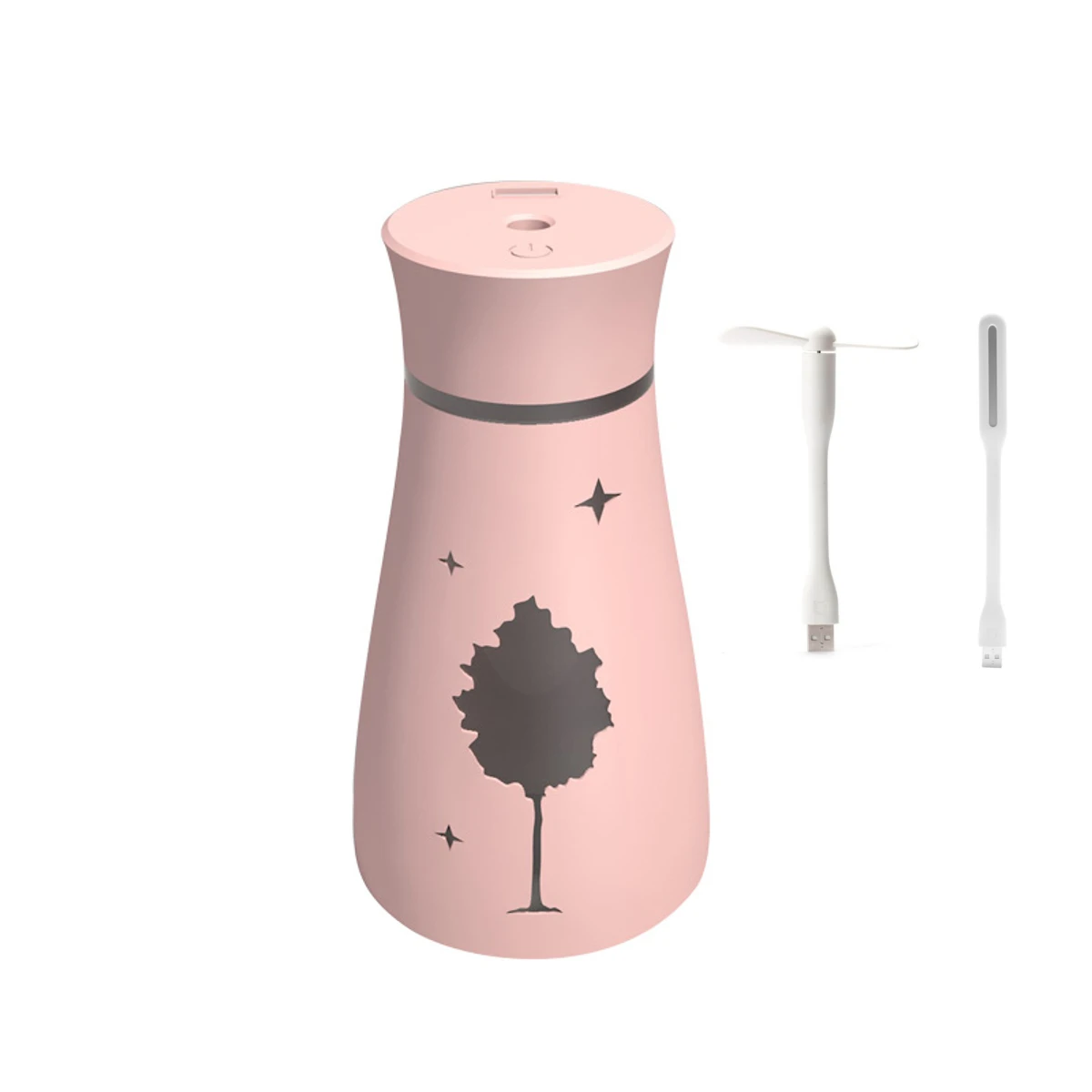 Household Air Purifier Essential Aromas Oil Diffuser 3 Color LED Night Light Purifier Office Car Room Atomization USB Changing - Цвет: Pink