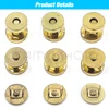 10sets/lot Magnetic Snap Fasteners Clasps Buttons Handbag Purse Wallet Craft Bags Parts Accessories Adsorption Buckle 14mm 18mm 6