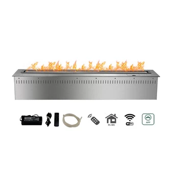 

48 inch freestanding modern fireplace electric fire pit
