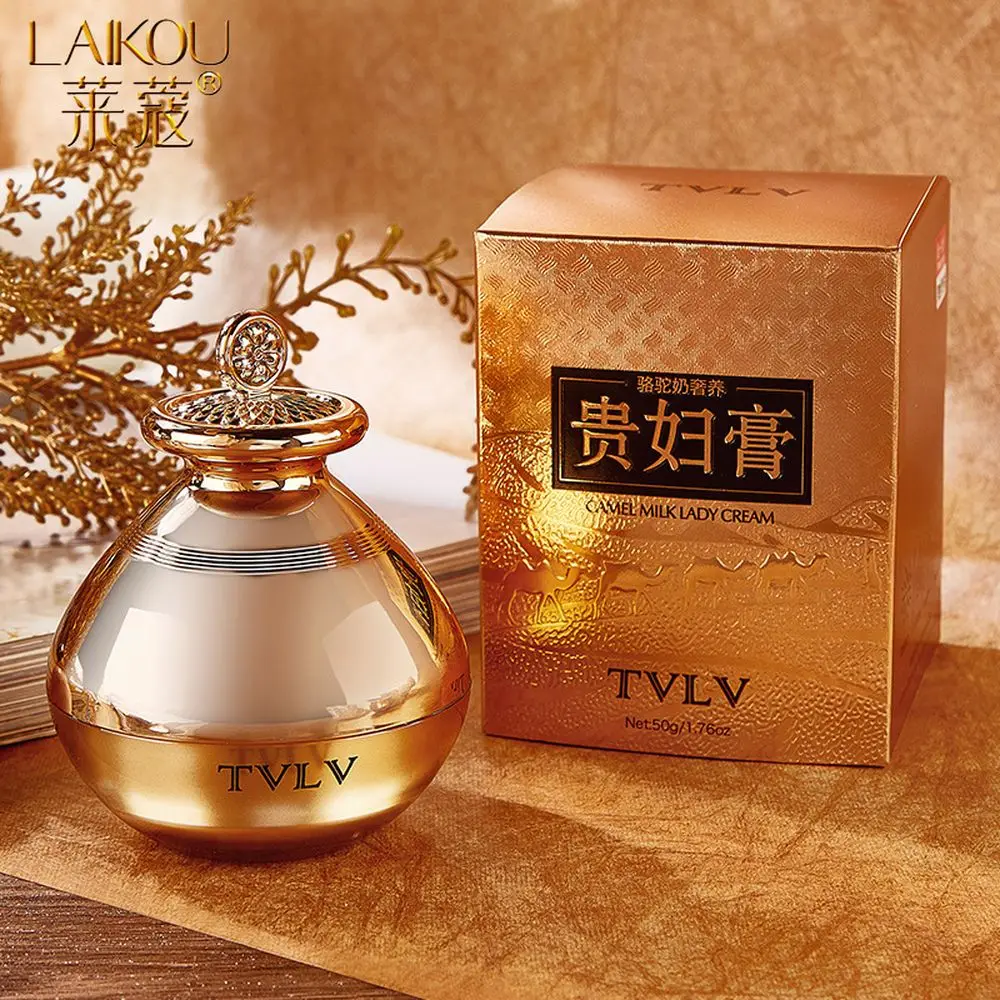 

LAIKOU Camel Milk Nourishing Lady Facial Cream Concealer Moisturizing Anti Aging Wrinkle Whitening Day Cream For Face Skin Care