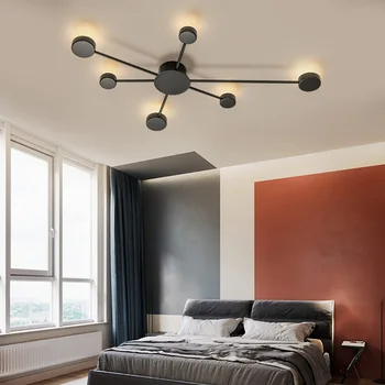 

Six lamp heads LED wall lamp dining room light bedroom hotel hall wall lighting 24W/16W/8W AC90-260V