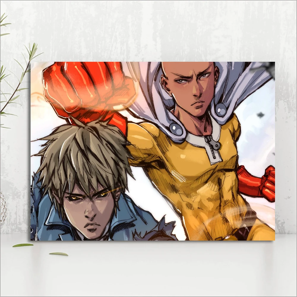 Печать в скандинавском стиле модульные картины японского аниме ТВ One Punch Man плакат