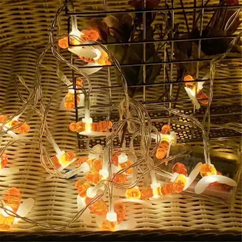 

New LED String Light Solar Powered Cute Honey Bee Led String Fairy Light Christmas Holiday Party Garden Decorative Fairy Lights