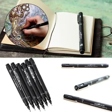 Техническая ручка черный мульти размер тонкая линия Канцтовары мультфильм дизайн пластиковые маркеры графическая Живопись Искусство написание инструмент