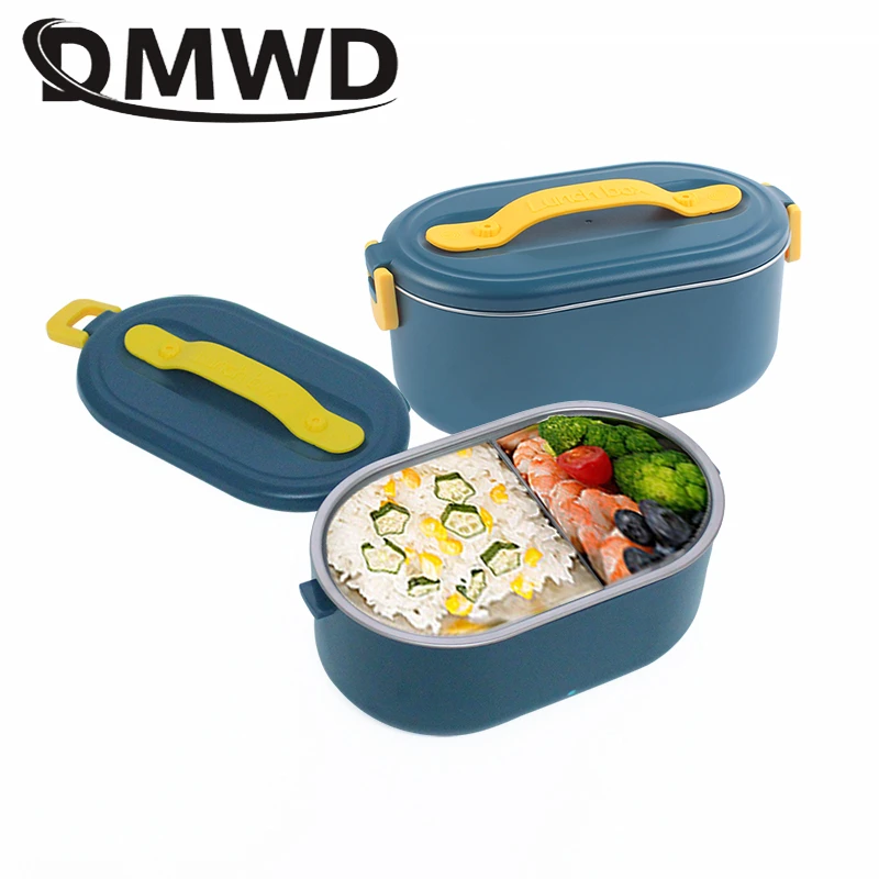 mini tasinabilir elektrikli isitilabilir yemek kutusu bento yemek pisirme isitici isitici 2 katmanlar pirinc gida saklama kabi seyahat ofis mini rice cooker rice cookerrice cooking aliexpress