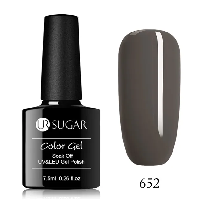 Ur Sugar УФ-гель для ногтей светодиодный светильник Гель-лак чистые цвета Полупостоянный Гель-лак праймер для ногтей базовое верхнее покрытие - Цвет: 652