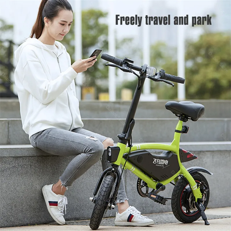 Electric Mini Bike F12 Two Wheels Electric Bicycles 12 Inch 36V 250W Portable Parent-child Electric Folding Bicycle With Basket (48)