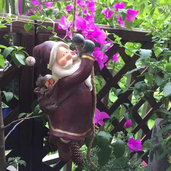 

DWARFS ART SCULPTURE PENDANT SWING SANTA CLAUS FIGURINE STATUE RESIN CRAFT AMERICANA CREATIVE COURTYARD GARDEN DECORATION R5137