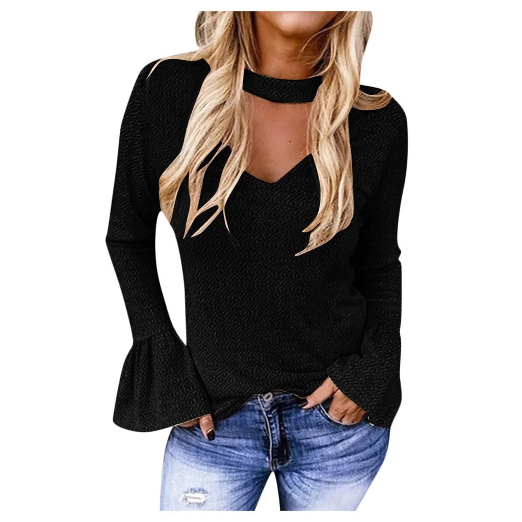 Poleras mujer de moda camiseta mujer футболка женская зимняя облегающая футболка с роговыми рукавами и принтом Топ Футболка femme camisa