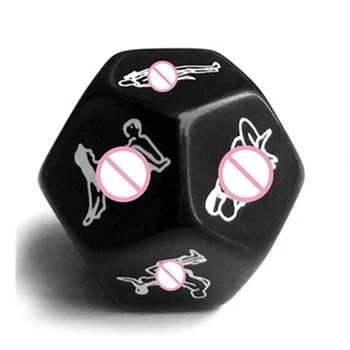 Adults Games 12 Sides Love Posture Sex Couple Dice BDSM Erotic Crap Love Posture Sex Cubes Dice Toy for Couples Lovers Adults 2