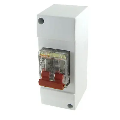 

AC 400V 40A 2P Transparent Mini Circuit Breaker MCB with Housing