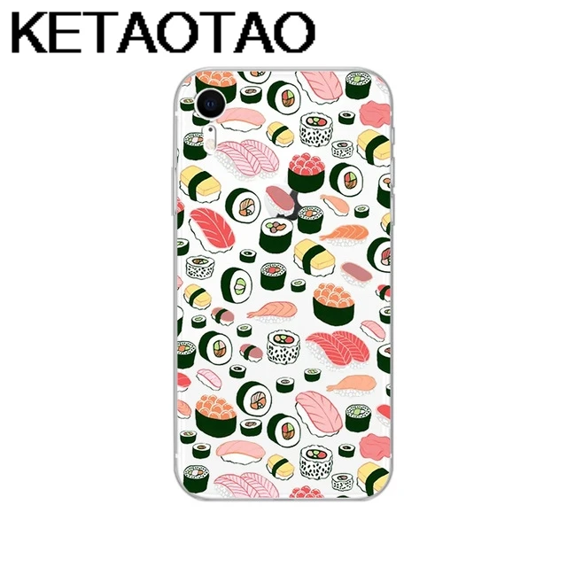 Темно-серый KETAOTAO чехол для телефона с рисунком еды s для iPhone 4S 5C 5S 6S 7 8 SE 5 6 Plus XR XS Max чехол кристально чистый мягкий TPU чехол s - Цвет: Темно-серый