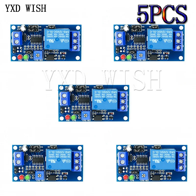 Tempo Atraso Módulo de Relé Atraso Ligar Desligar Relé Switch Board com Temporizador dc 12 v Volt Relés Temporização Kit Diy Pcs dc 12 v