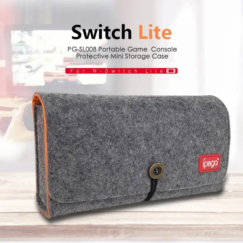 Ipega сумка для хранения Защитный Войлок чехол для nintendo Switch NS Lite игры на консоли аксессуары сумка