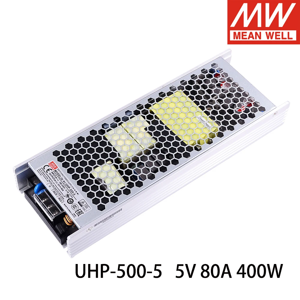 Тайваньская компания Mean Well Uhp-500-5 110V/220V AC TO DC 5V 80A 400W активный PFC ультратонкий