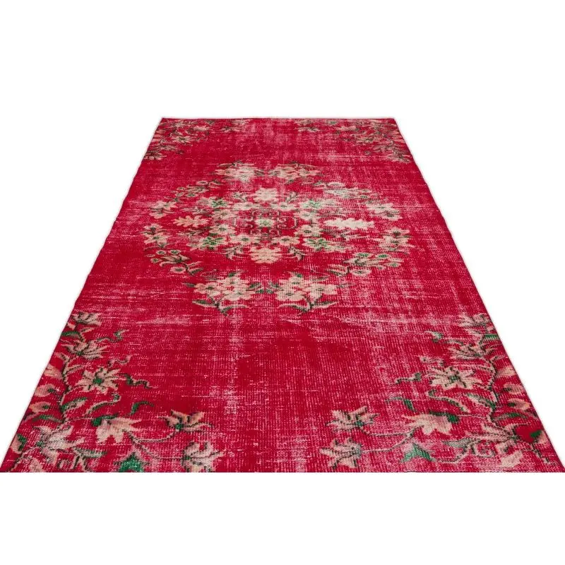 US $657.00 Handmade Natural Vintage Turkish Area Rug 165x263 Cm55X88