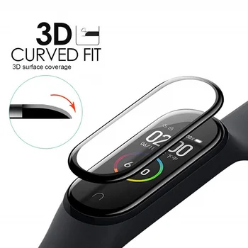 

100PCS 3D Soft Screen Protector For Xiaomi Mi Band 4 Smartwatch Miband 4 Full Cover Protective Film (No Tempered Glass)