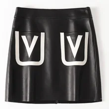 Новая модная юбка из натуральной овечьей кожи H43