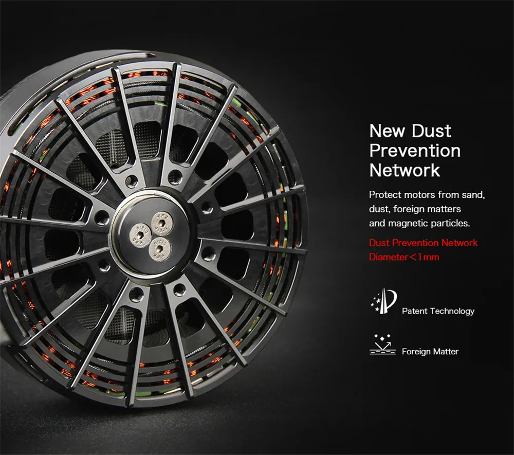 TMOTOR U15 II имеет более высокий уровень водонепроницаемости и пыли для грузовых перевозок и пилотируемых беспилотных летательных аппаратов