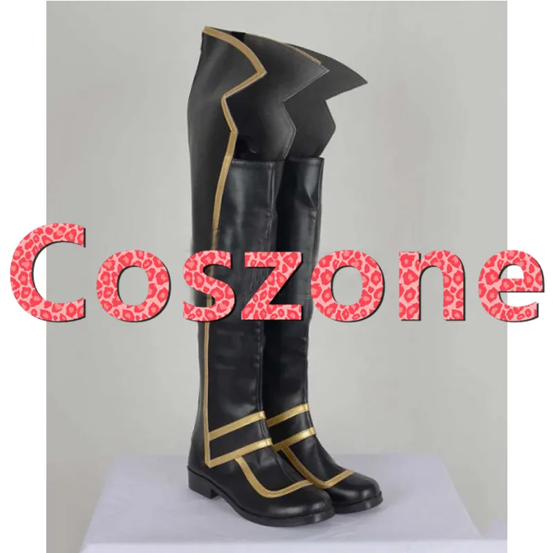 Fire Emblem Awakening Female Robin Black Cosplay Shoes Boots  (6)