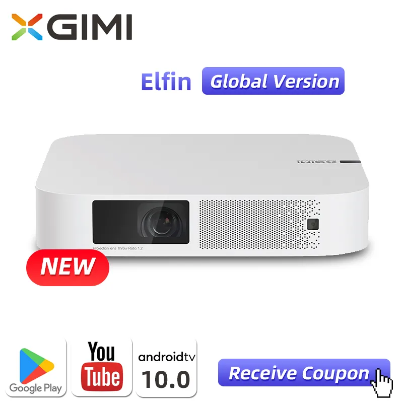 XGIMI Elfin Global Version 1080P Full HD Projector LED Mini Portable Smart  Home Theater 3D Wifi Cinema Bluetooth Beamer Z6