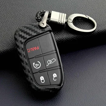 

Car Key Case Shell Cover Fob Chain for Jeep Grand Cherokee/Compass for Dodge Challenger/Journey For Chrysler 200/300