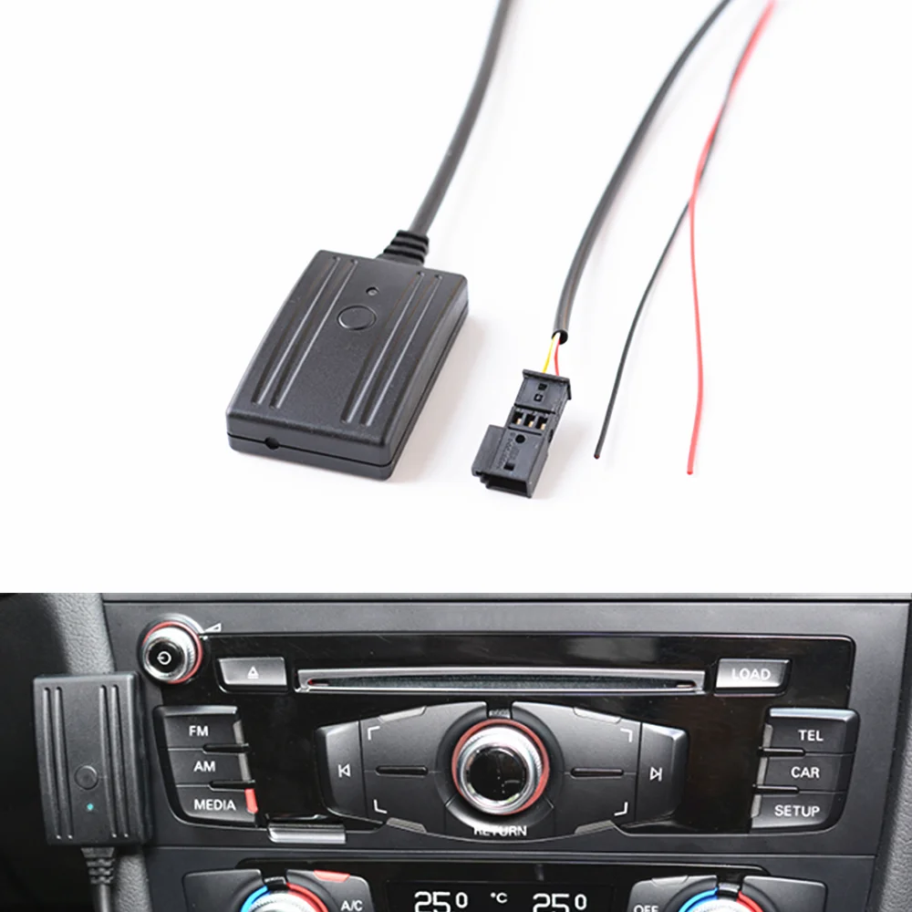 Car Bluetooth Microphone Phone Call Handsfree Kit Music Auxin Audio Adapter For Honda For Bmw
