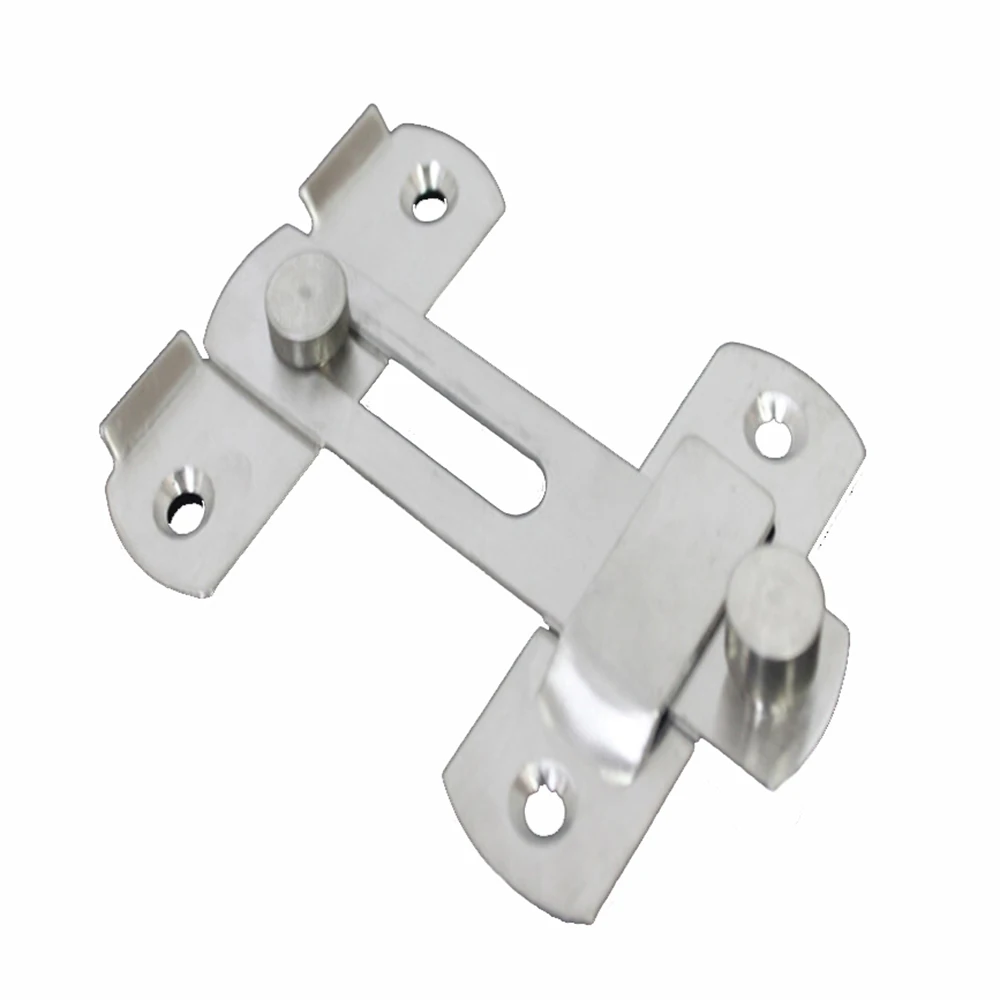 

Heavy Duty 90 Degree Silver Security Door Bolts Bathroom Bedroom Gate Lock Latch