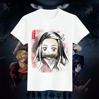 Демон Slayer: Kimetsu no Yaiba футболка Аниме Косплей Kamado Tanjirou футболка Повседневная Мужская и Женская топы футболки - Цвет: 14