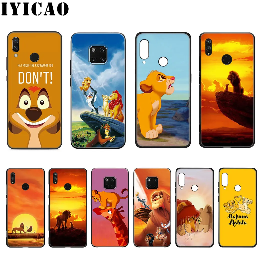 IYICAO новый роскошный мягкий силиконовый чехол Lion king для huawei mate 20 10 Lite Pro Nova 5i 4 3i 3 2i 2