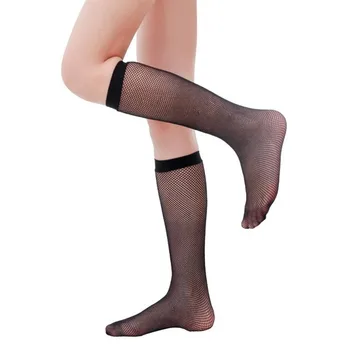 

Spring/Summer Women's 6 Pair Pack Fishnet Knee Hi Nylon Socks Over the Knee Mesh Design Socks Women Jacquard Pattern Socks