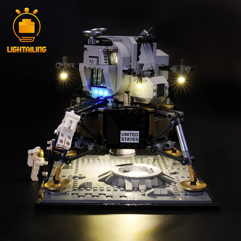 LIGHTAILING светодиодный светильник для создателя Apollo 11 Lunar Lander светильник ing набор совместим с 10266(не включает модель